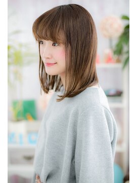 ミック ヘアアンドビューティー 大山店(miq  Hair&Beauty) 清潔感◎透け感ロブ