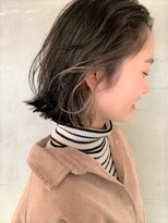 ビートス(BEAT S)&nbsp;インナーカラー ハイライト 切りっぱなしボブ