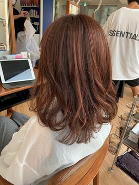 カナエ(CaNaE) ピンクハイライトセミディ