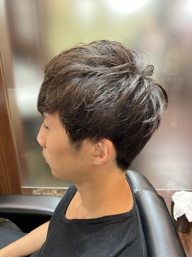 ヒロギンザ 浜松町店(HIRO GINZA) 癖毛風パーママッシュスタイル【理容室/メンズ/浜松町】