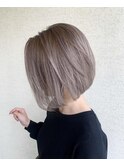 ショートでも！ミルクティーアッシュ[くすみベージュ/20代/30代]