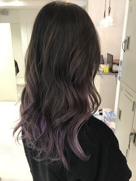 ヘアメイク ルエル(Hair Make Ruelle) インナーカラー×パープル