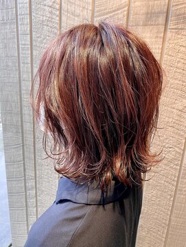 エイム ディクト ヘアー プロデュース(ame D.C.T HAIR PRODUCE) 【四日市ame】ミディアム切りっぱなし外ハネボブ