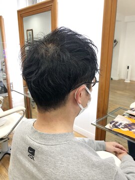 ヘッズ 本八幡店(HEADS) かき上げヘア　ニュアンスマッシュ　サイドパート　韓国マッシュ