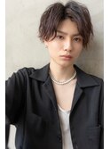 メンズアップバング×束感ショートマッシュ