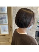 シースルーバングのあるプツっとボブ【川越/韓国/レイヤー】