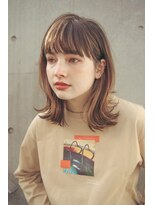 ガーデン オオタカノモリ(garden otakanomori)&nbsp;1ブリーチ×シルキーベージュエアストレートヘルシースタイル