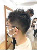 MEN'S HAIR  センターパート　ツイストスパイラル　韓国マッシュ