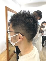 ヘッズ 本八幡店(HEADS)&nbsp;MEN'S HAIR  センターパート　ツイストスパイラル　韓国マッシュ