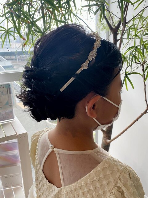 発表会 hair set