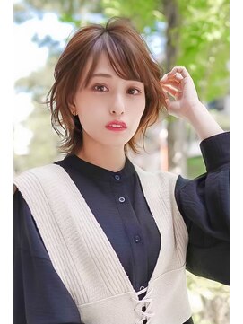 ギークス(GEEKS) 【GEEKS渋谷】こなれヘア/イメチェン/クリアブブラウン/透明感