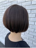 乾かしただけでまとまるショートボブ