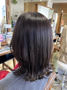 バブ バイネオリーブ(Bab by neolive) 地毛風 艶カラー ナチュラルブラウン アッシュブラウン