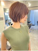 20代30代大人ガーリーショートヘアチョコレートモードショート