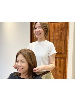 カウンセリングから仕上げまでマンツーマンで安心◎少人数の落ち着く空間で、どんなお悩みも相談しやすい♪