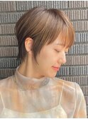 30代40代大人女性/前髪ありショートボブ/ショートヘア/髪質改善