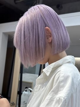 ソル オモテサンドウ 表参道 青山(SOL . OMOTESANDO) ミルクティーベージュダブルカラーインナーカラーショートボブ