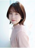 簡単楽ちん！丸顔さんおすすめくびれボブ*ボブカット*ボブヘア