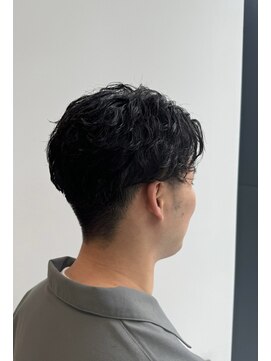 エアー 銀座タワー(AIR) ツーブロック刈り上げパーマスタイル/黒髪/メンズ