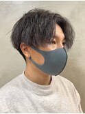 ツイストパーマツイストスパイラルツイスト強め刈り上げマッシュ