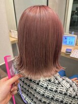 スタイル スマート サロン(STYLE smart salon)&nbsp;【kanae/藤沢】切りっぱなしボブ/ピンクベージュ