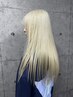 グリッターダブルカラー（ケアブリーチ）＋前処理トリートメント ￥14000