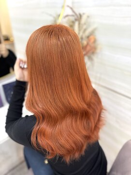 エルバイラビス 大宮(elu by lovis) 《mana》オレンジカラー/オレンジブラウン/ケアブリーチ/大宮