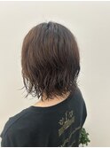 ボブ×パーマ