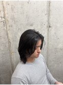 MEN’S HAIR/ブルーブラック/フェザーパーマ/船橋