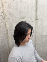 アロー 船橋店(AROH)&nbsp;MEN’S HAIR/ブルーブラック/フェザーパーマ/船橋