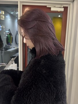 ツイッグ バイ ヤード(twig by YARD.) 1回ブリーチでつくる葡萄カラー◯