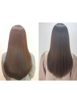 憧れの潤い溢れる自然なストレートへ☆ダメージを最小限に抑えながら、まとまりのある艶やかなモテ髪へ♪