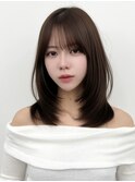 くびれレイヤー/顔まわりカット/レイヤーカット/小顔ヘア