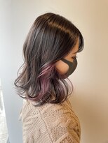 エンタリティリット(entality lit)&nbsp;グレージュ×ピンク　インナーカラー