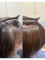 フレームプラス 天王寺あべの店(FRAME+) 【脱白髪染め】ナチュラルベージュ