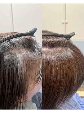 フレームプラス 天王寺あべの店(FRAME+) 【脱白髪染め】ナチュラルベージュ