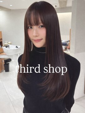 サードショップ 梅田茶屋町店(THIRD SHOP) ローレイヤーカット×チョコレートブラウン