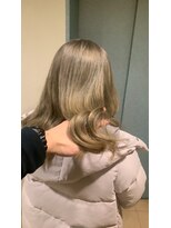 お~るうぇいず(always) ケアブリーチ大人可愛いハイトーンベージュアッシュ髪質改善