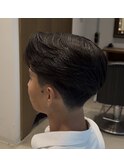 ラフカール　ニュアンスパーマ　リバースセンターパート　メンズ