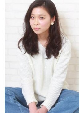 ドアー(Door) 黒髪 耳かけ無造作ミックスカール