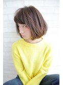 ビームズヘアー ミデイアムボブ ナチュラルミルクティー