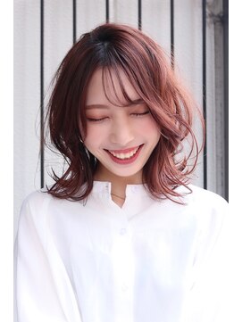 アンビエンテ(ambiente) プチウルフ　外ハネ　シースルーバング【坂根】