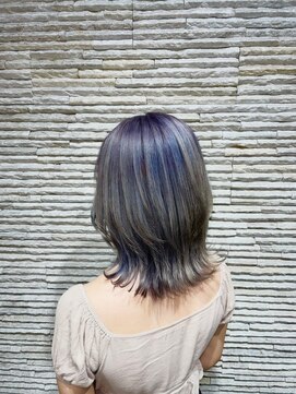 ビス ヘア アンド ビューティー 西新井店(Vis Hair＆Beauty) 大人かわいい/ブルーシルバーカラー/ハイトーン/ミディアム