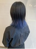 【インナーカラー】 ブルー