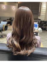 ラフィネ 成増店(raffine)&nbsp;【 raffine 池田 】シアーピンクベージュ【成増】ブリーチ1～2回