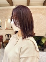 ビュートリアム265(BEAUTRIUM 265)&nbsp;ミディアムボブ/ロブ/ブリーチなし/外ハネ/ピンクカラー/銀座