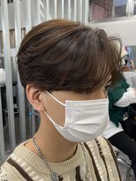 バイフィフス 原宿/表参道(by fifth)&nbsp;毛流れセンターパートニュアンスパーマツーブロック刈り上げ