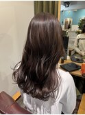 #黒髪カタログ #グレーベージュ #レイヤーロング