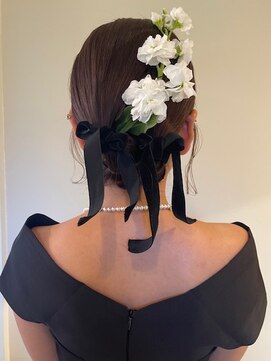 カンナ オーガニック ヘアデザイン(CANNA ORGANIC & HAIR DESIGN) 【CANNA/代官山/アレンジ/ハイトーン】ミディアムツインアレンジ