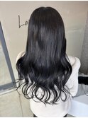 黒髪でもオシャレに！ネイビーブラック！